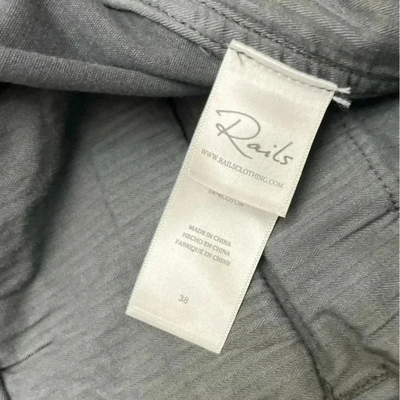 Rails Thomas Twill Chino Pants Size 38 Charcoal Business Casual Neutral $228 NWT - Picture 5 of 16